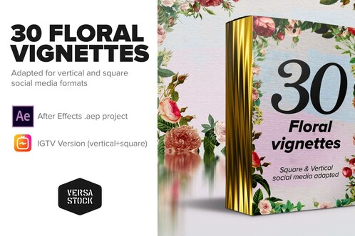 In Full Bloom - Floral Vignettes After Effects Templates