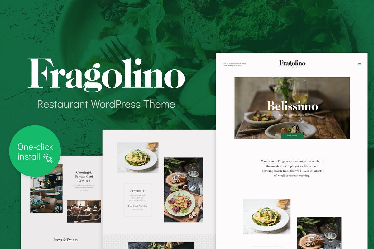 Fragolino - Exquisite Restaurant WordPress Theme