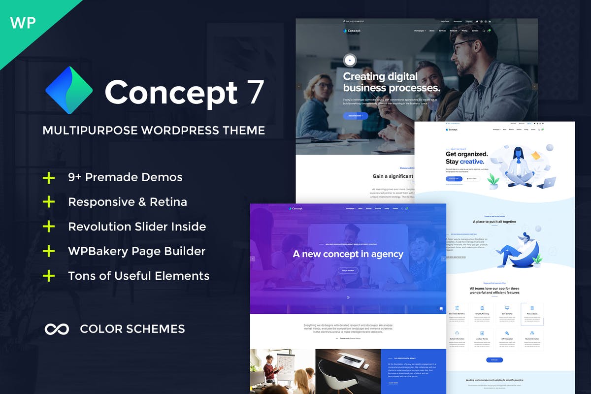 Concept Seven - Multipurpose WordPress Theme