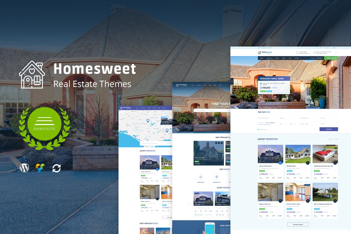 HomeSweet - Real Estate WordPress Theme Download