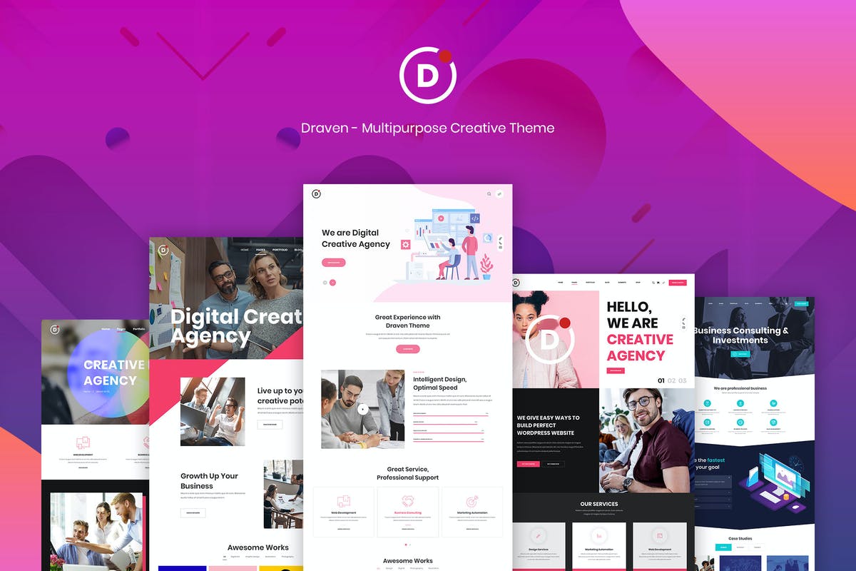 Draven – Multipurpose Creative WordPress Theme Download