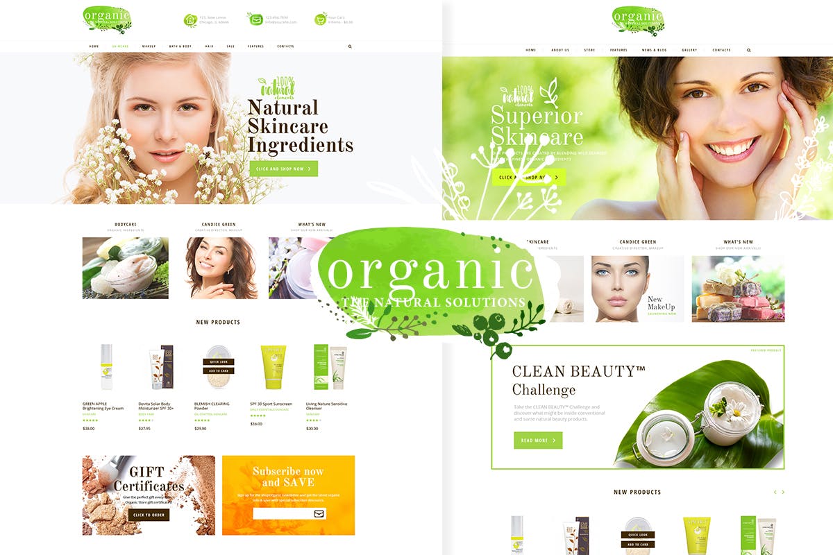 Organic Beauty WordPress Theme Download Free