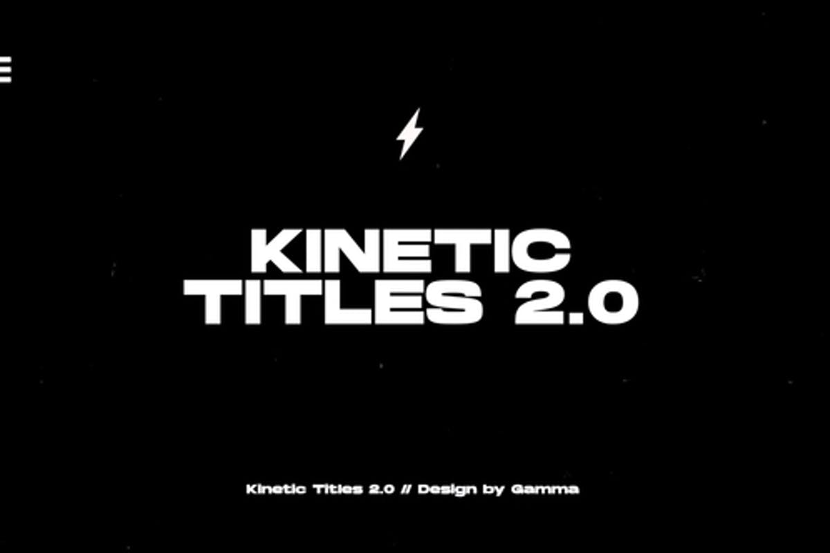 Kinetic Titles 2.0 | Final Cut Pro Video Templates Free & Apple Motion