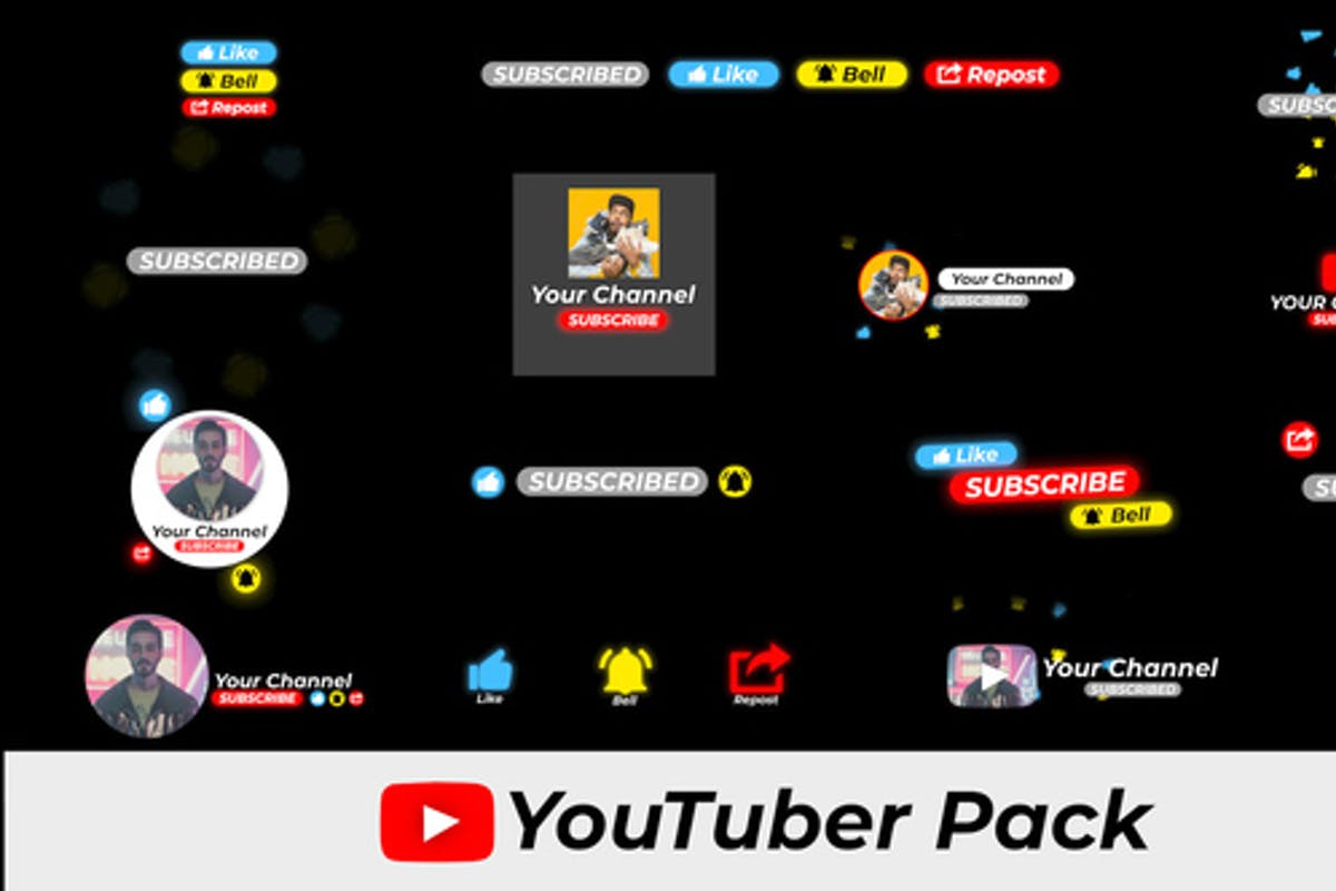 YouTuber Pack Final Cut Pro Video Templates Free