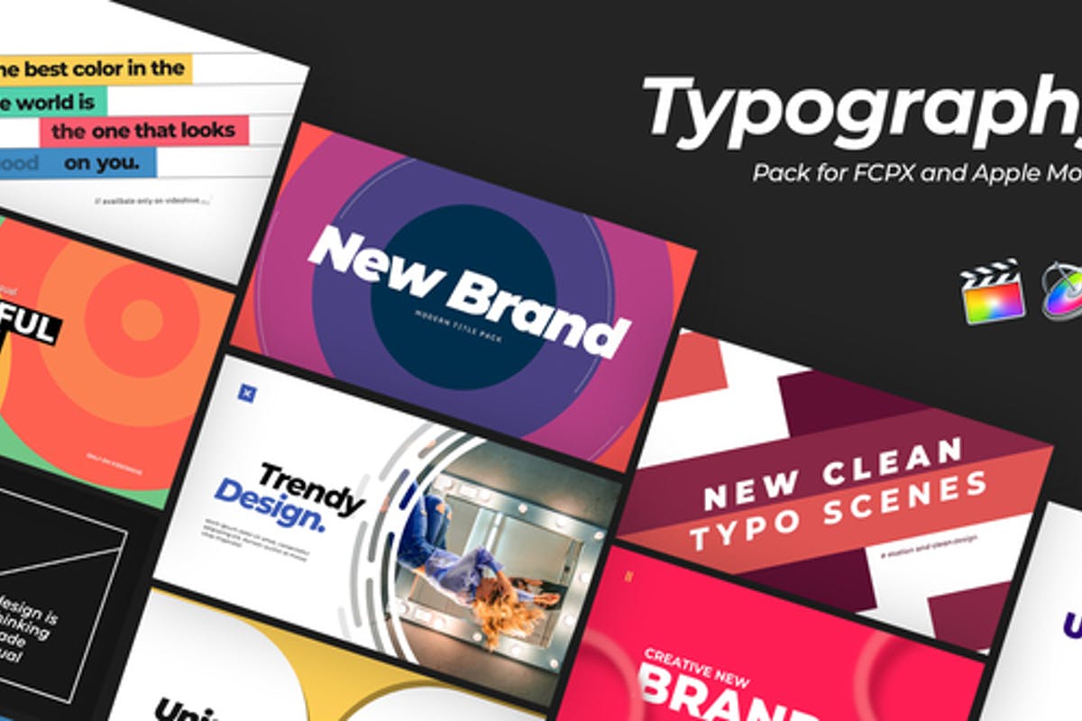 Modern Typography for Final Cut Pro Video Templates Free