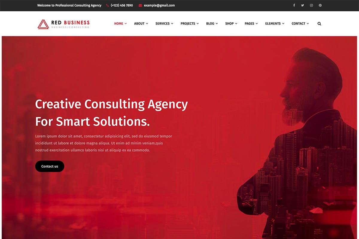 RedBiz - Finance & Consulting Multi-Purpose WordPr