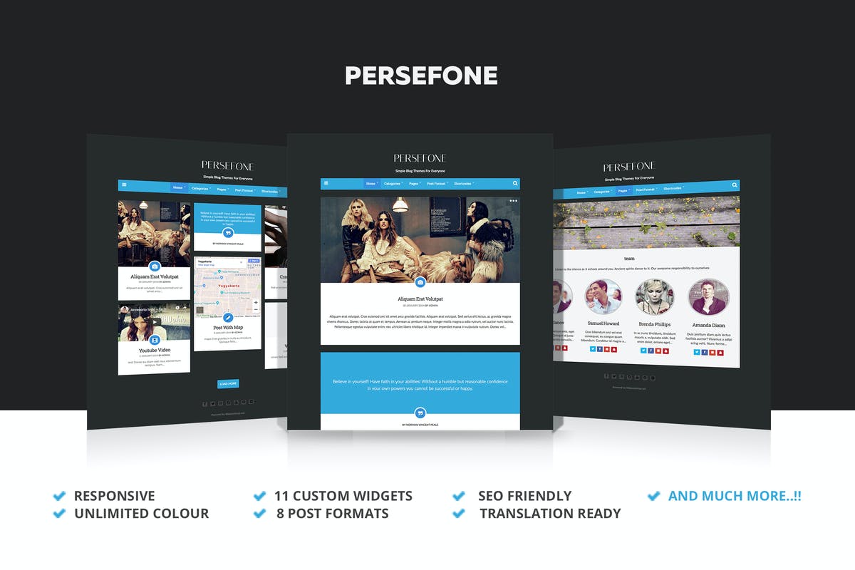 Persefone - Responsive WordPress Blog Theme
