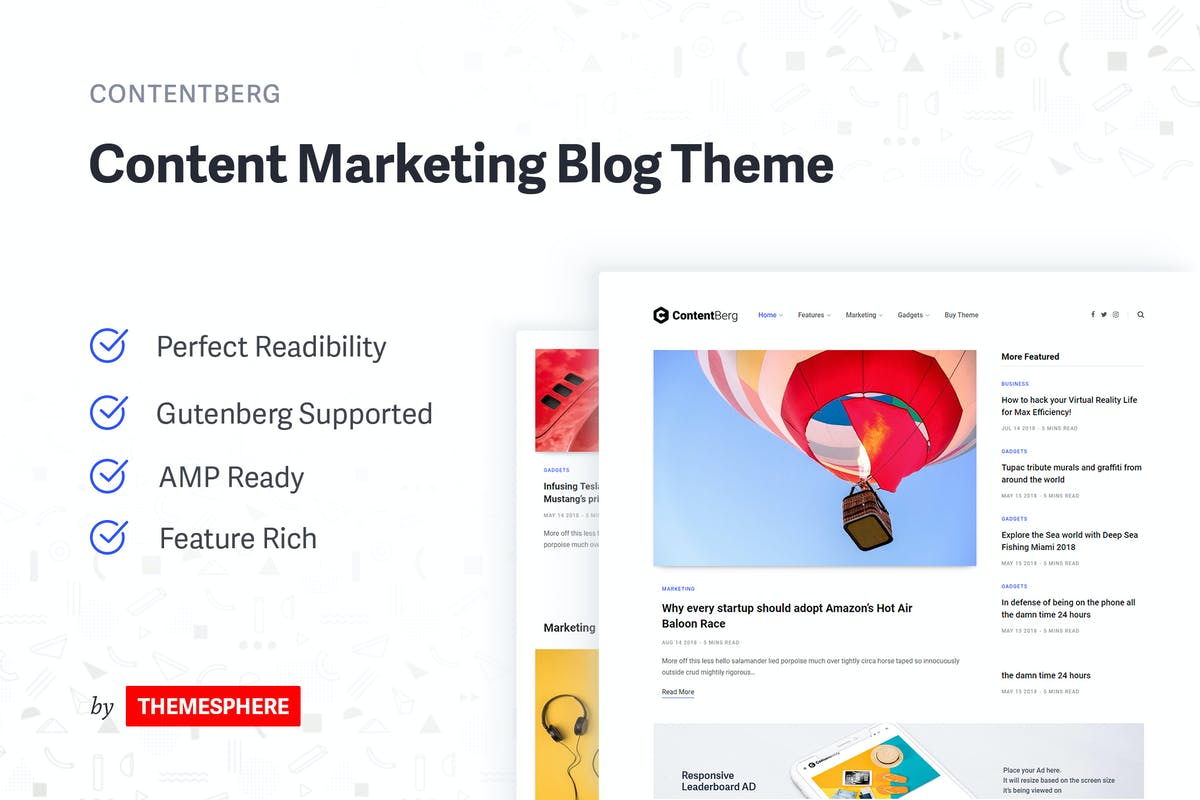Contentberg Blog - Content Marketing Blog Theme