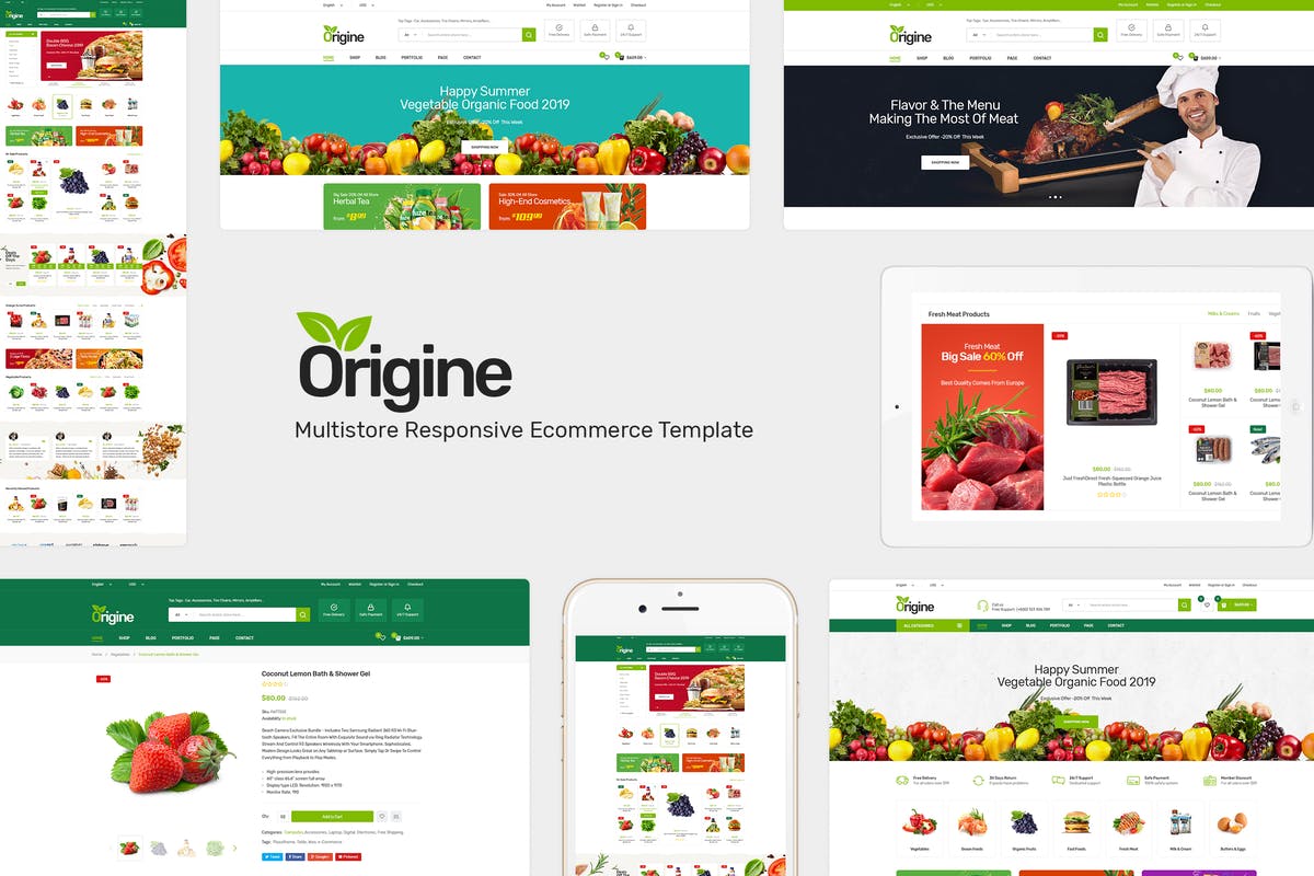 Origine - Organic Theme for WooCommerce WordPress