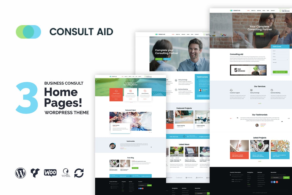 Consult Aid Business Consulting & Finance WP Theme