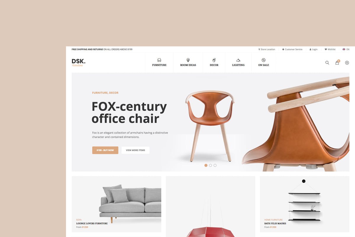 DSK - Furniture Store WooCommerce WordPress Theme