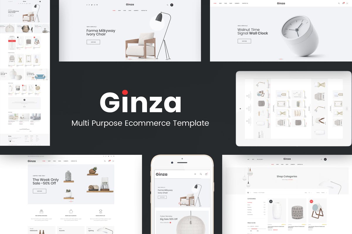 Ginza - Furniture Theme for WordPress Free Download