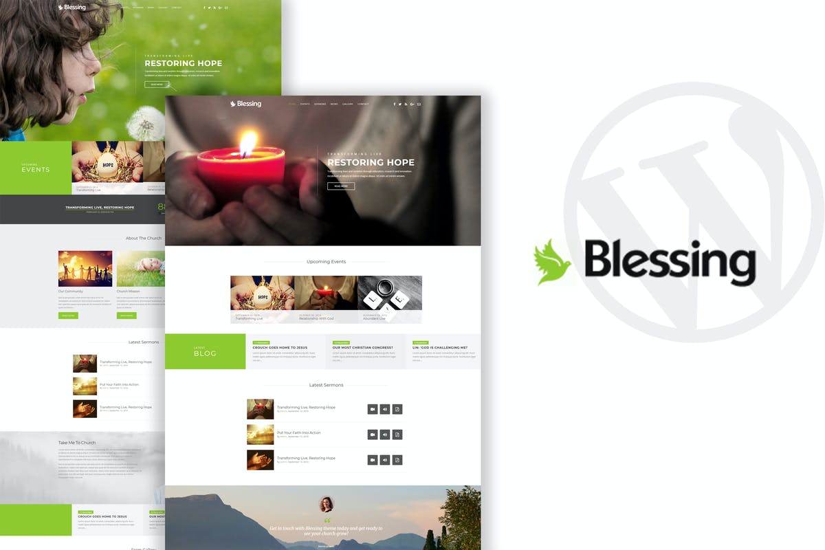 Blessing - Church WordPress Theme Free Download
