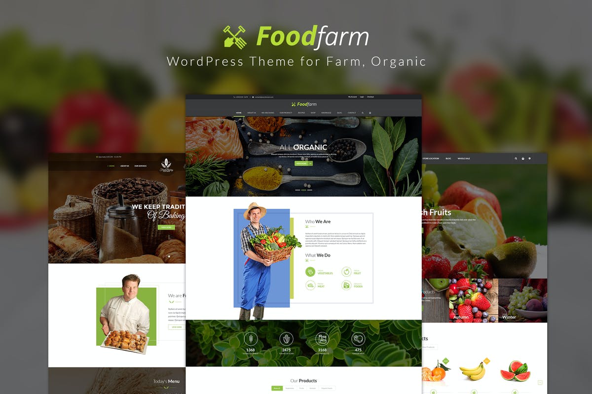 FoodFarm – WordPress Theme for Farm, Organic