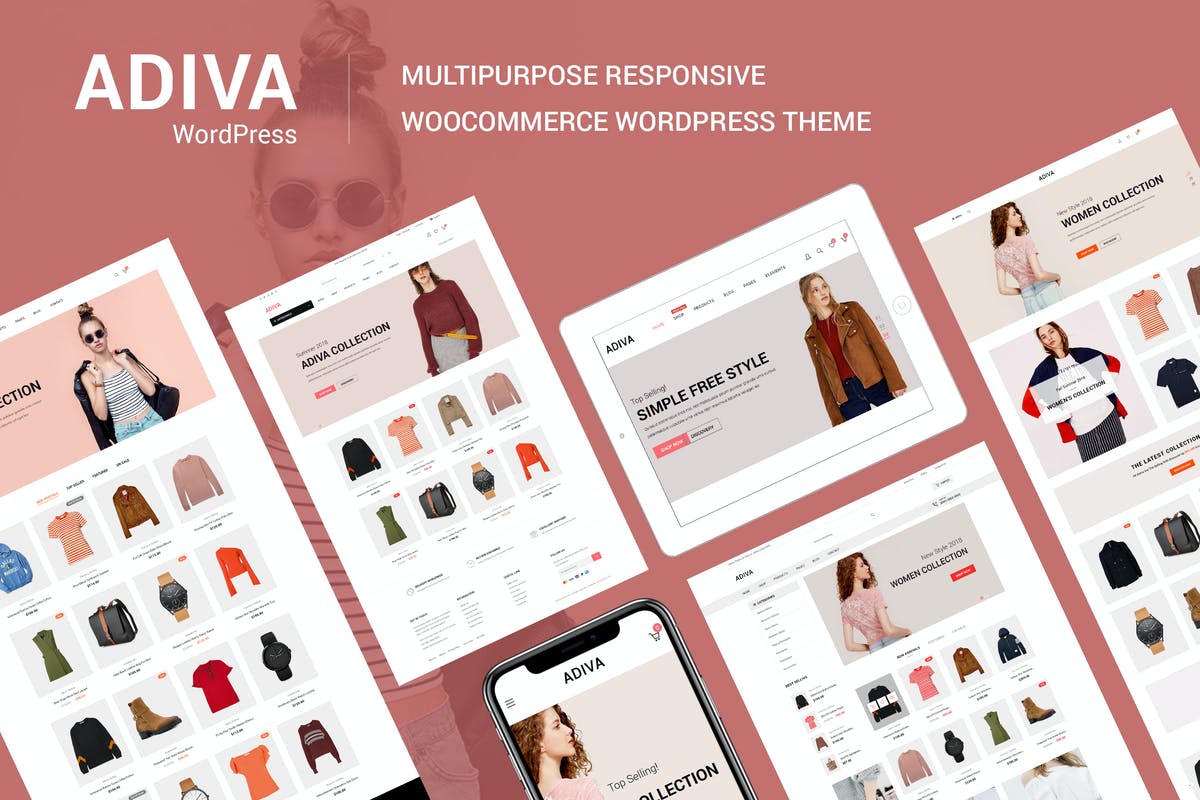 Adiva - eCommerce WordPress Theme Free Download