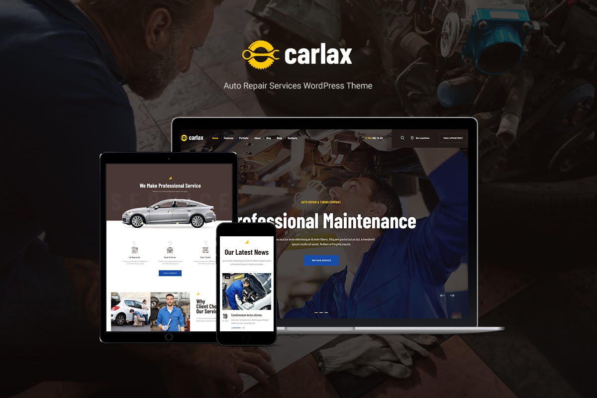 Carlax - Download WordPress themes for free here