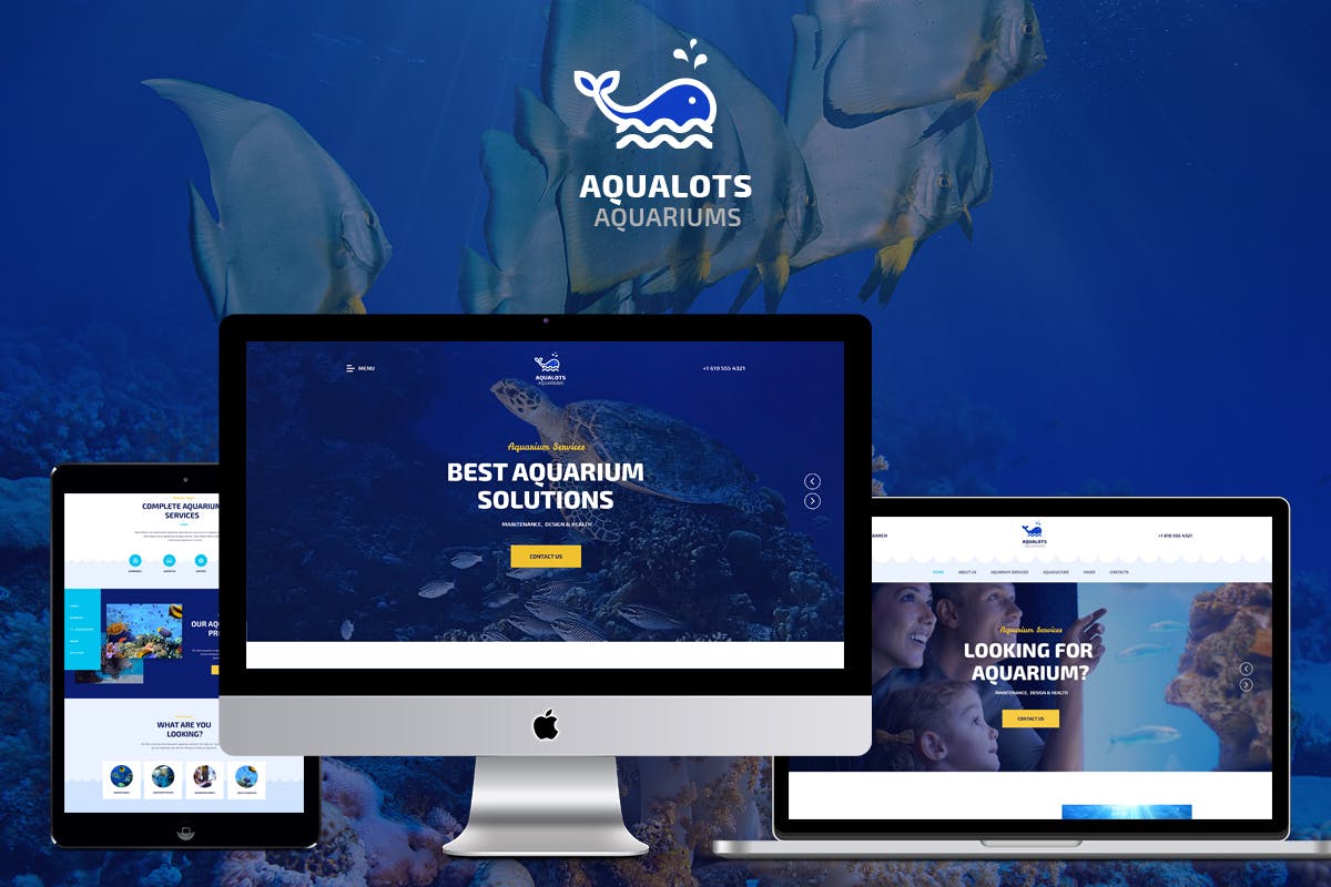 Aqualots - free wordpress theme download