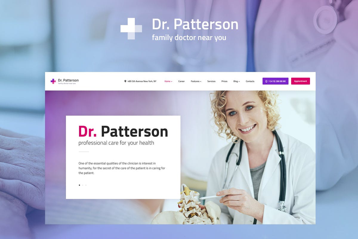 Dr.Patterson - free wordpress theme download