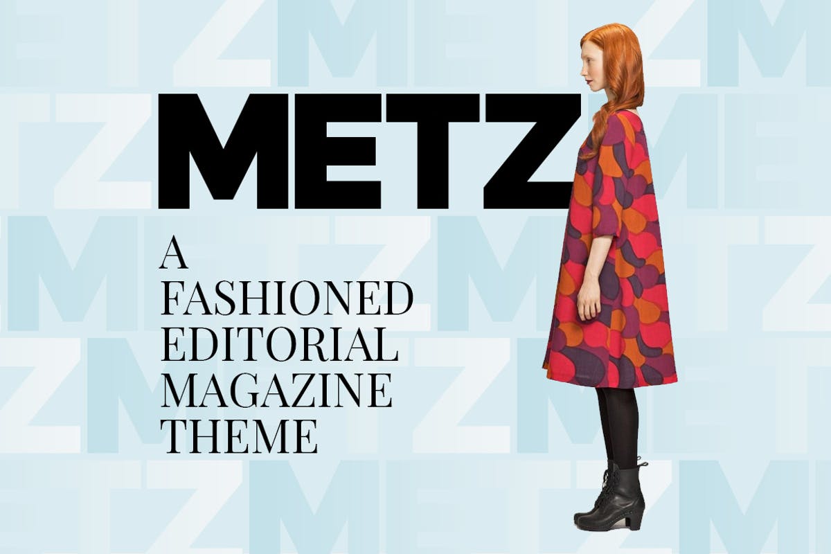 Metz - Editorial Magazine wordpress theme blog free responsive