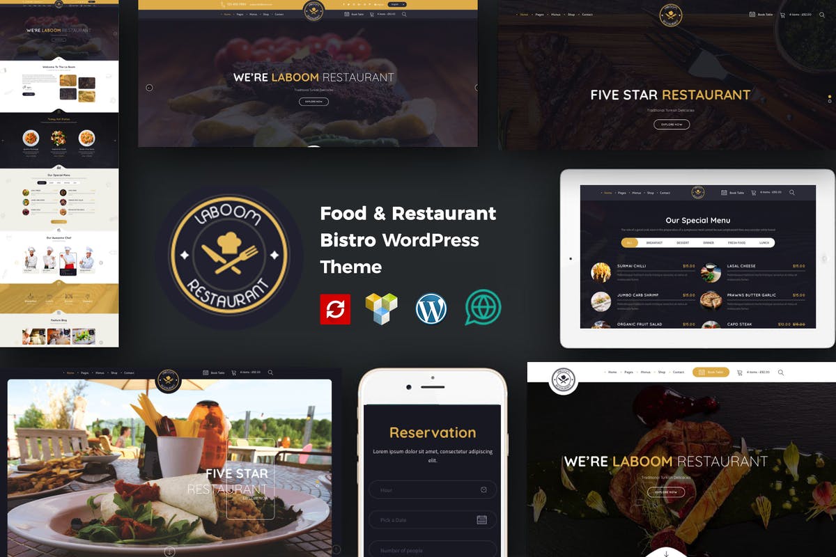 La Boom - Food & Restaurant Bistro WordPress Theme