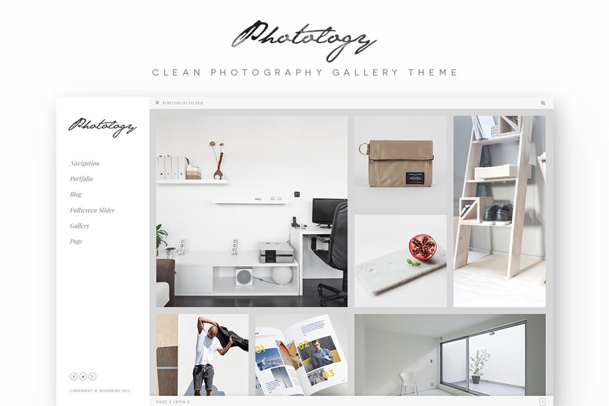 Photology - Clean Photography Gallery WP Theme