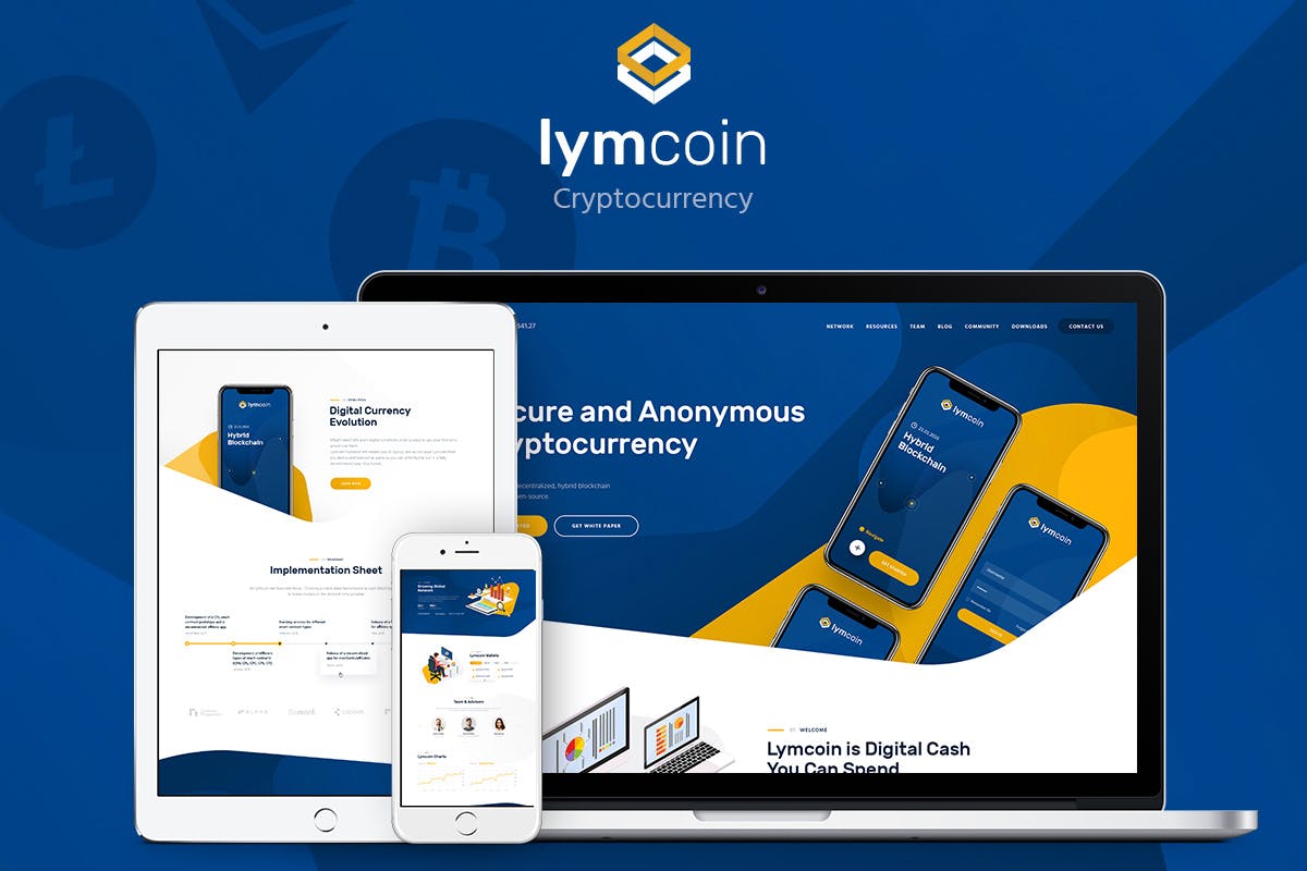 Lymcoin - Cryptocurrency & ICO WordPress Theme