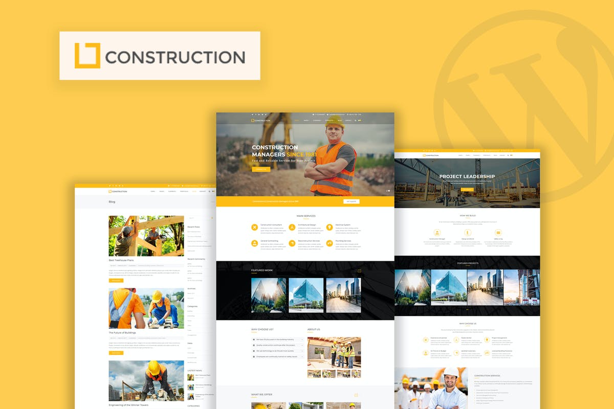 Construction - Business & Building WordPress Theme