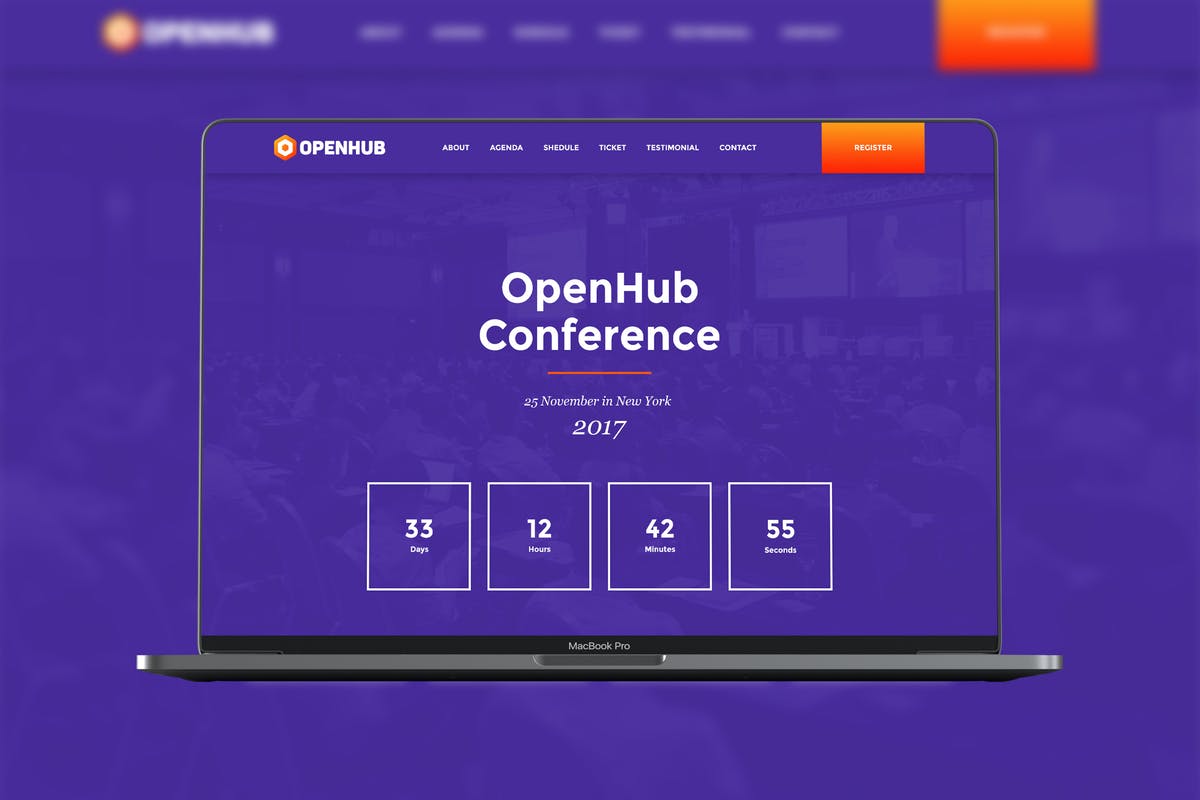 OpenHub - Events & Conference Download Free WordPress Themes