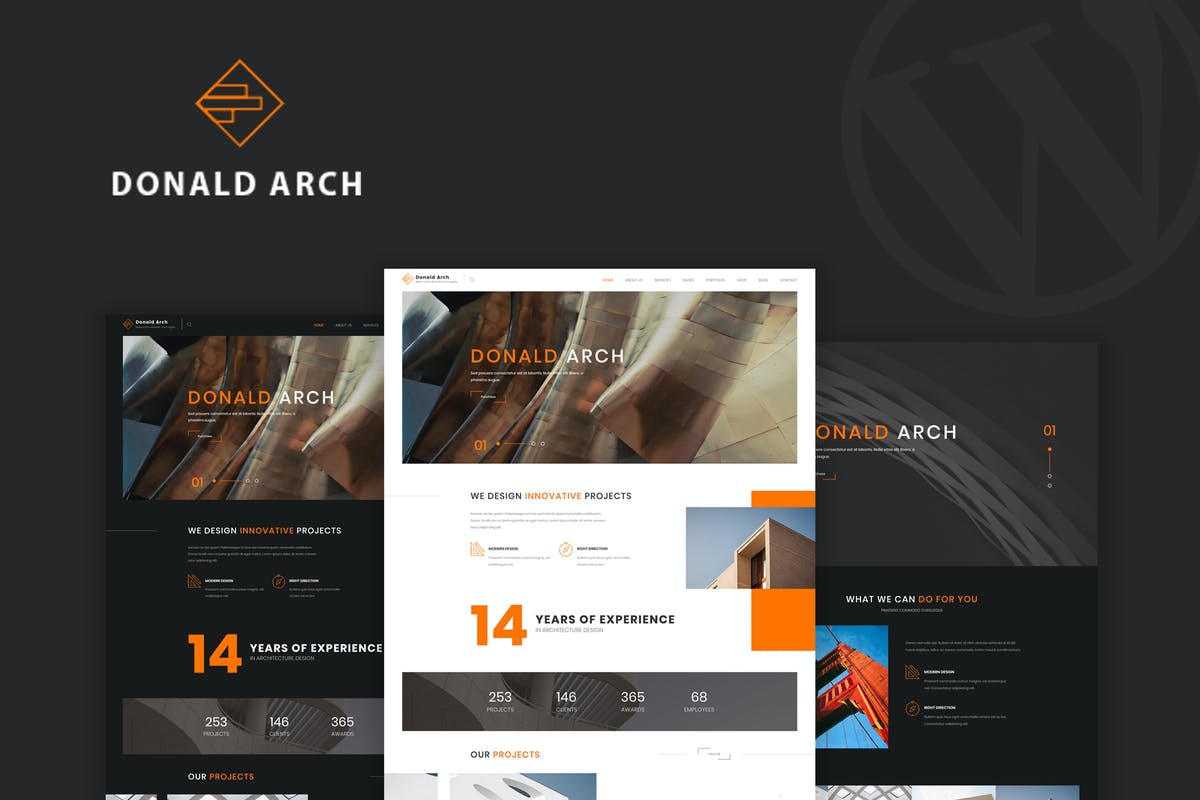 Donald Arch - Creative Architecture WordPress Them