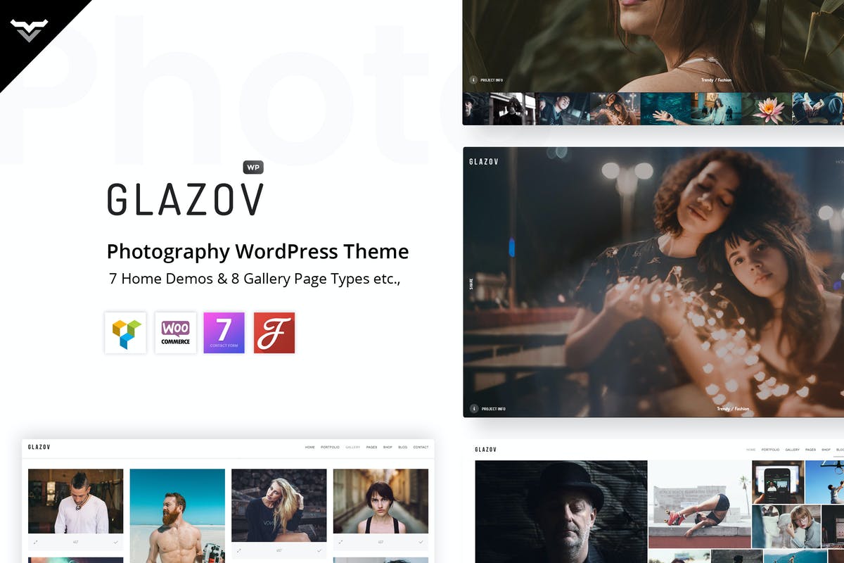 Glazov - Photography Free Download WordPress Themes