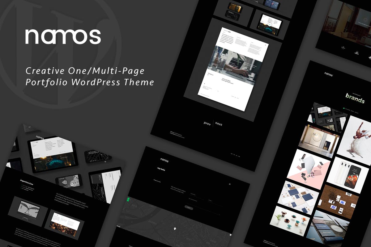Namos - Creative One/Multi-Page Portfolio WordPres