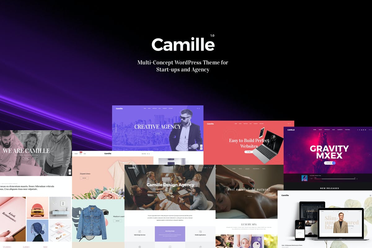Camille - Multi-Concept WordPress Themes Free Download