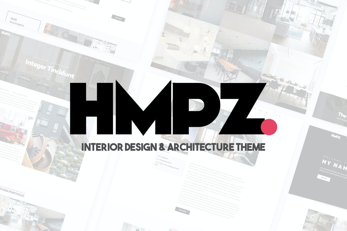Hampoz - Responsive Interior Design & Architecture WordPress Themes Free Download