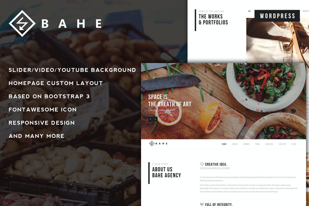 Bahe Free Download WordPress Themes For Business Websites