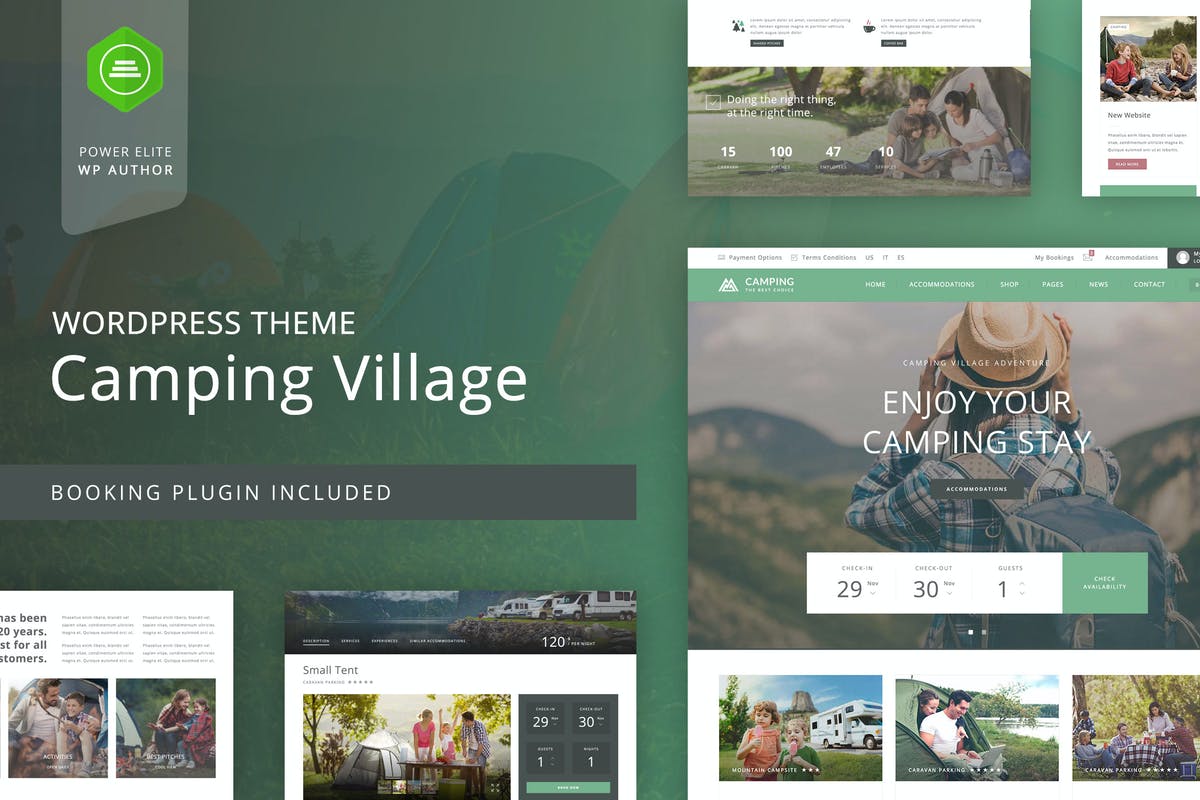 Camping Free Download WordPress Themes For Business Websites