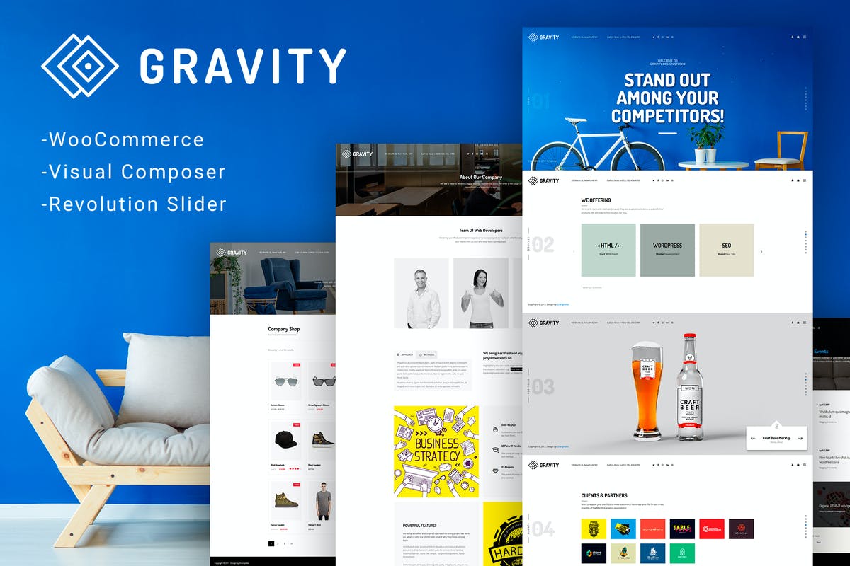 Gravity - ECommerce, Agency & Presentation Theme