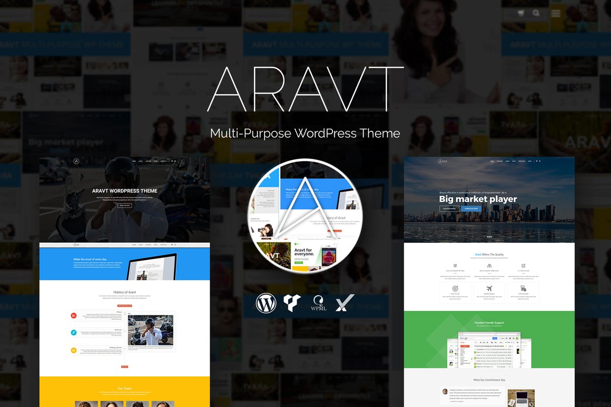 Aravt - Creative MultiPurpose WordPress Theme