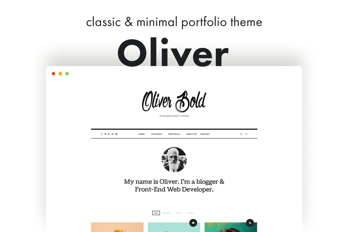 Oliver - Classic & Minimal WordPress Theme