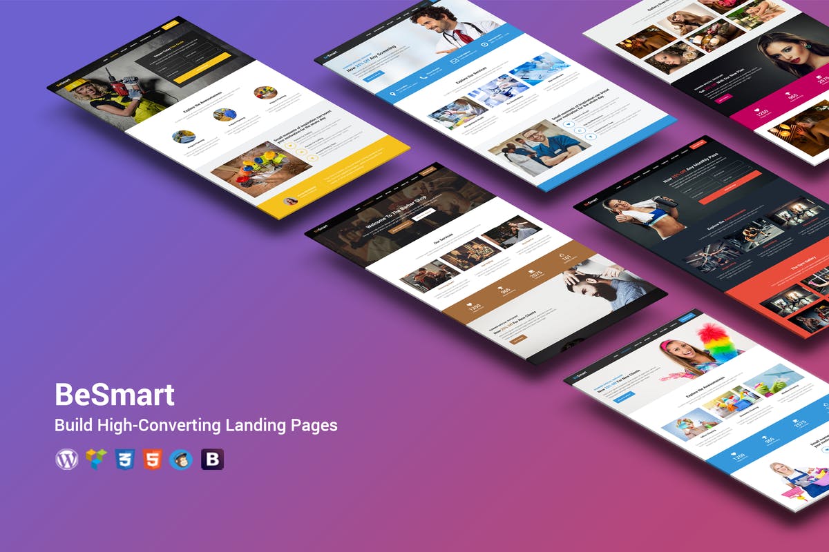 BeSmart High-Converting Landing Page WordPress The