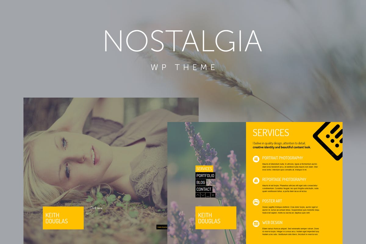 Nostalgia - Responsive Portfolio WordPress Theme