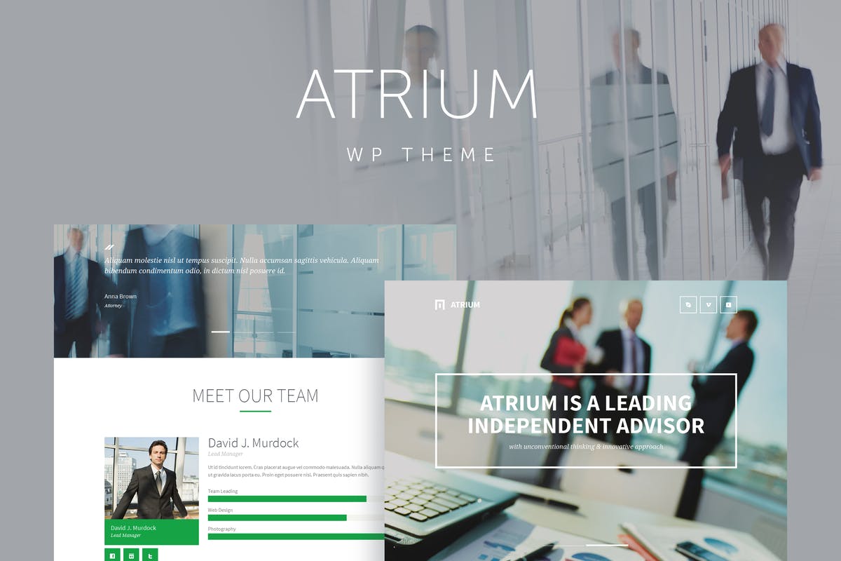 Atrium - Finance Consulting WordPress Theme