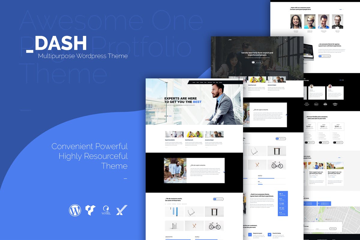 Dash - Creative Business WordPress Themes Free
