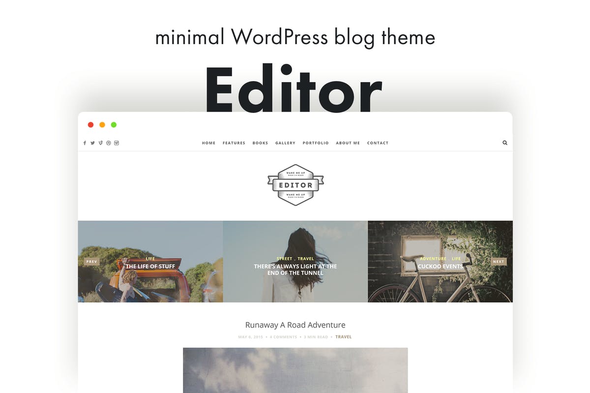 Editor Blog - A WordPress Blog Theme for Bloggers