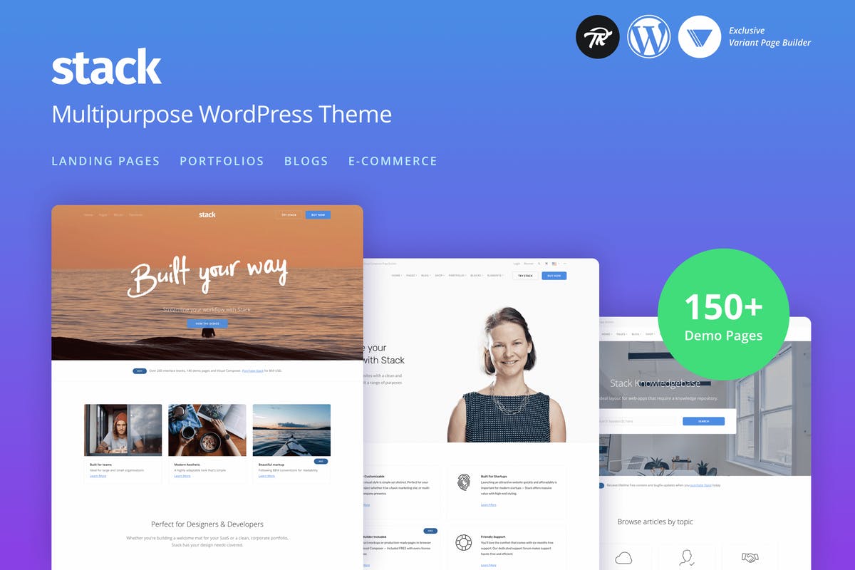 Stack - Multi-Purpose Responsive WordPress Themes For Free