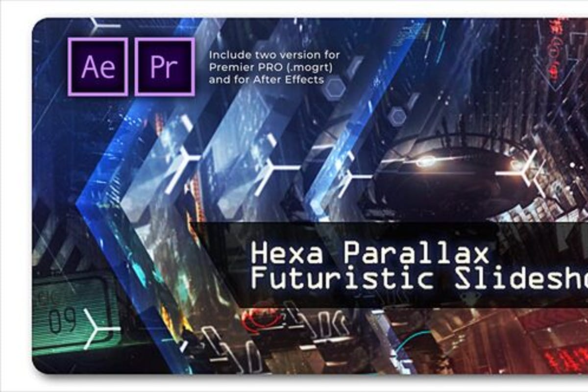 Hexa Parallax | Futuristic Slideshow