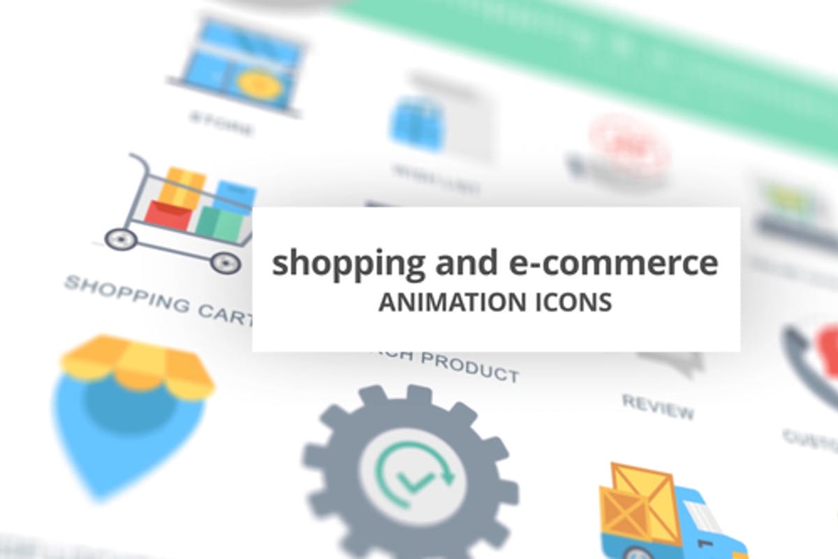 Shopping and E-Commerce - Animation Icons (MOGRT)