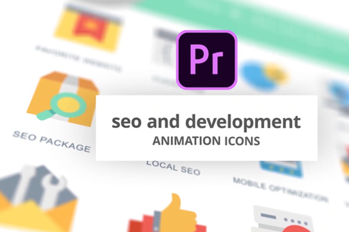 SEO and Development - Animation Icons (MOGRT)