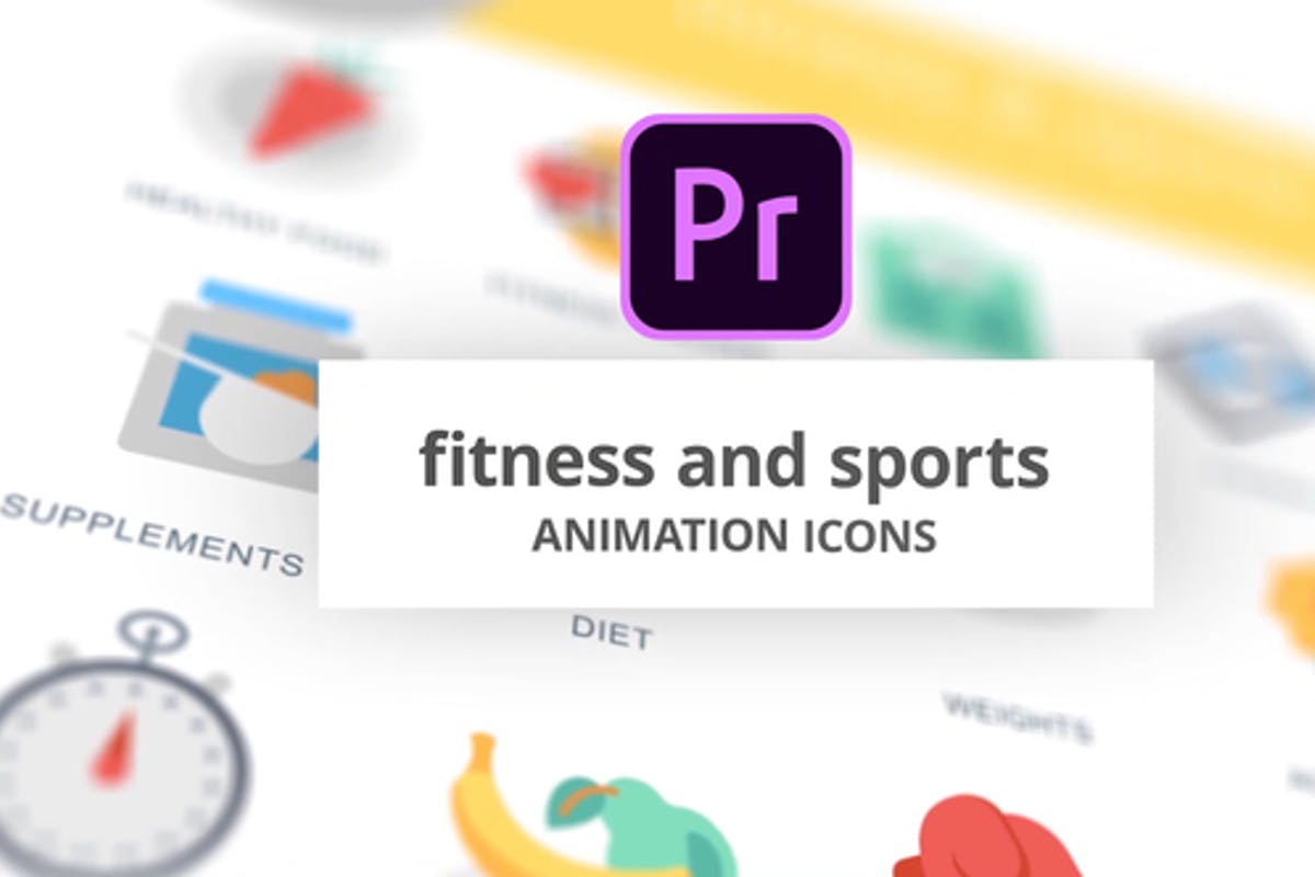 Fitness and Sports - Animation Icons (MOGRT)