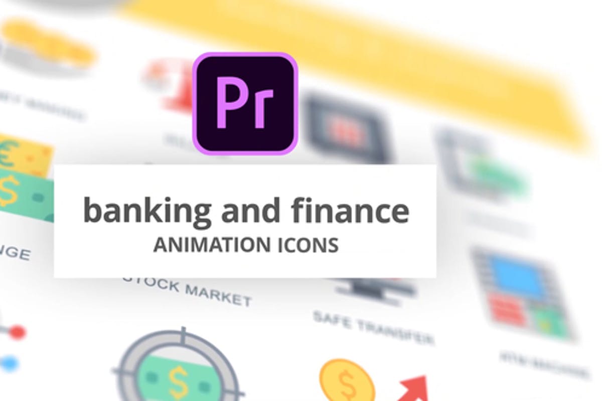 Banking and Finance - Animation Icons (MOGRT)