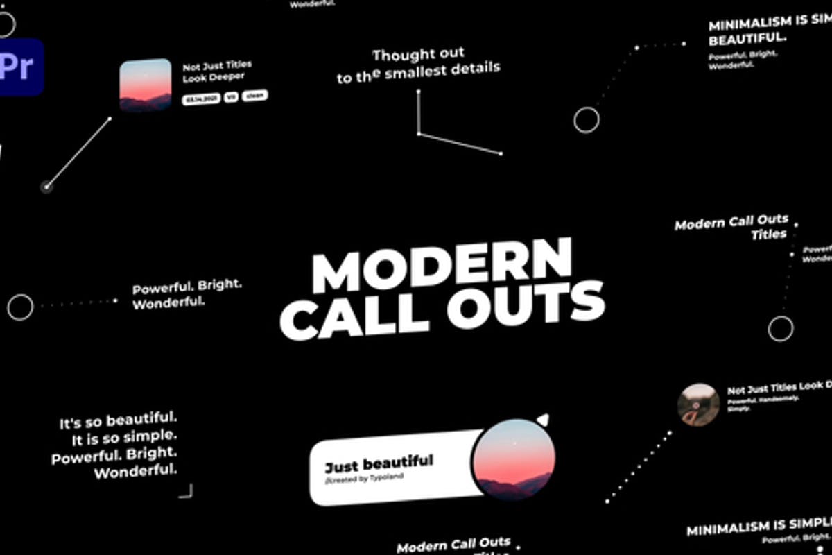 Modern Call Outs Video Templates Free Premiere Pro